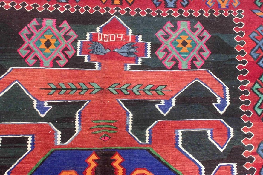 Kelim Perserteppich 360 × 188 cm aus Wolle, handgewebt