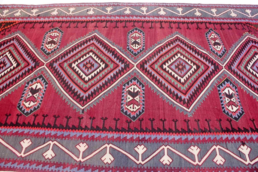 kelim-gaschgai-teppich-348x197-cm-handgewebt-orientteppich-3 Kelim Perserteppich 346 × 196 cm aus Wolle, handgewebt