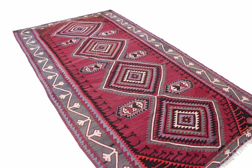 kelim-gaschgai-teppich-348x197-cm-handgewebt-orientteppich-5 Kelim Perserteppich 346 × 196 cm aus Wolle, handgewebt