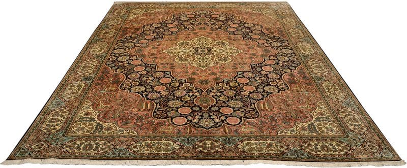 Handgeknüpfter Kashmir Orientteppich, 307 × 417 cm, Wolle