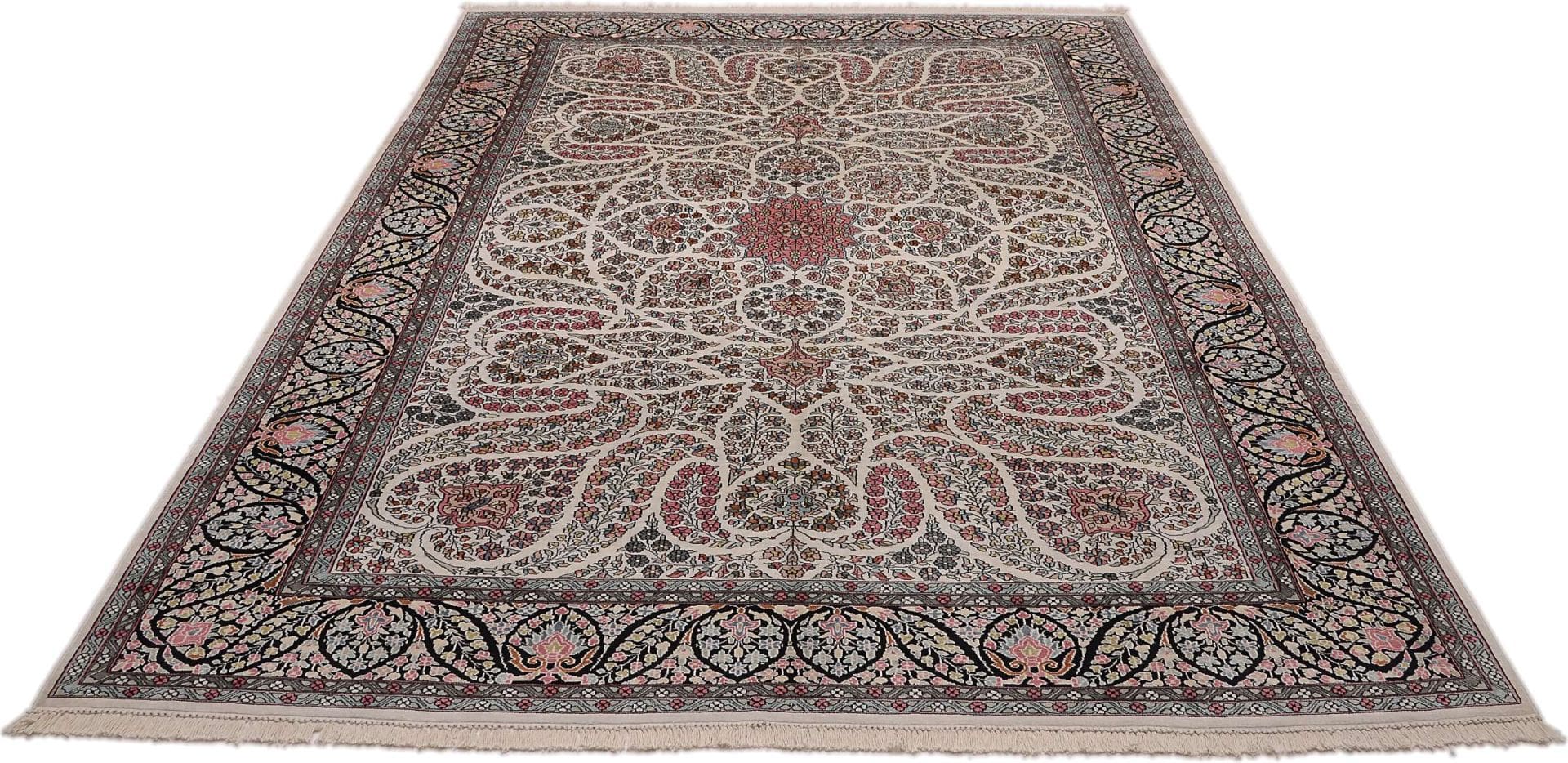 Handgeknüpfter Kashmir Orientteppich 251 × 339 cm