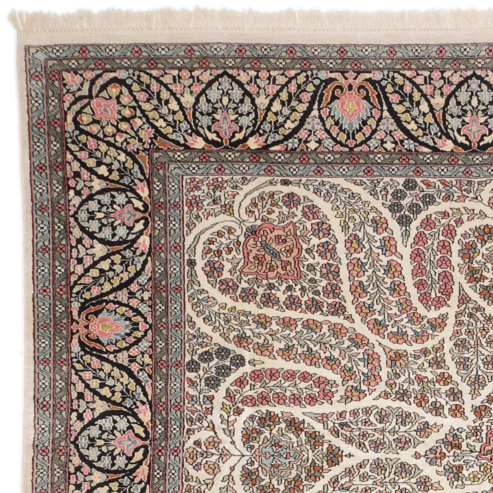 Handgeknüpfter Kashmir Orientteppich 251 × 339 cm
