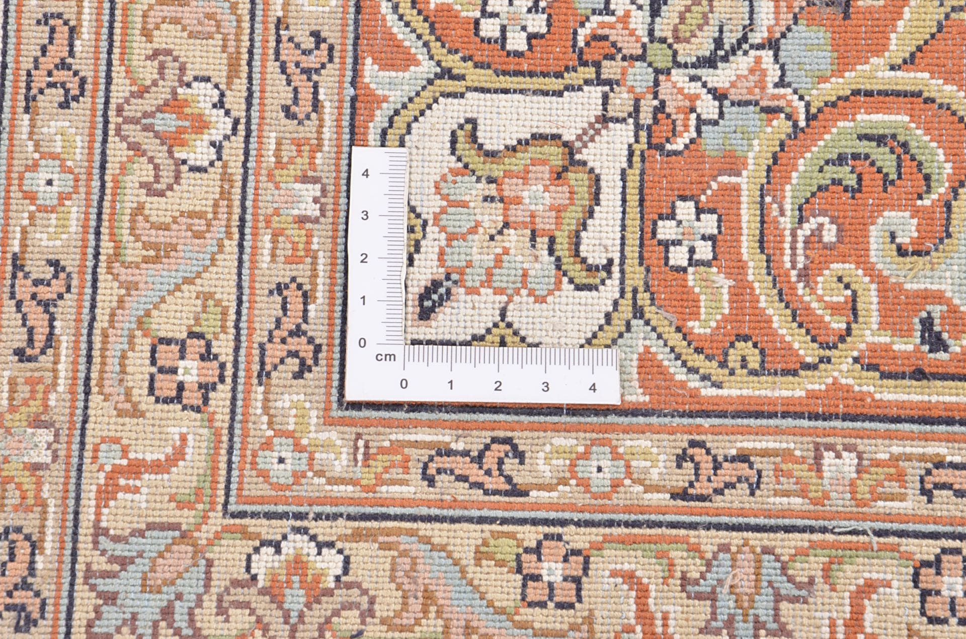 Kashmir Orientteppich 180 × 250 cm aus Wolle & Seide, handgeknüpft