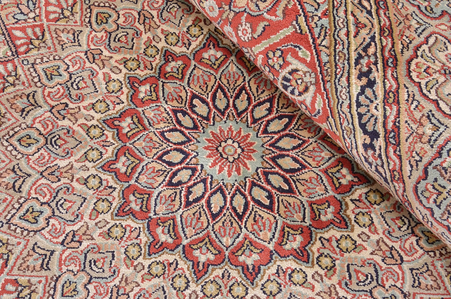 Handgeknüpfter Kashmir Orientteppich, 172 × 248 cm, Wolle & Seide