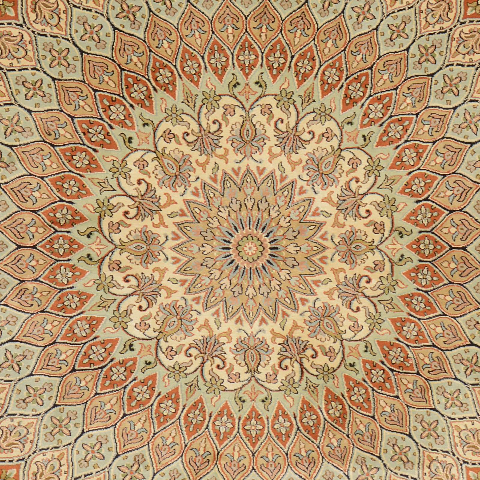 Handgeknüpfter Kashmir Orientteppich 157 × 217 cm