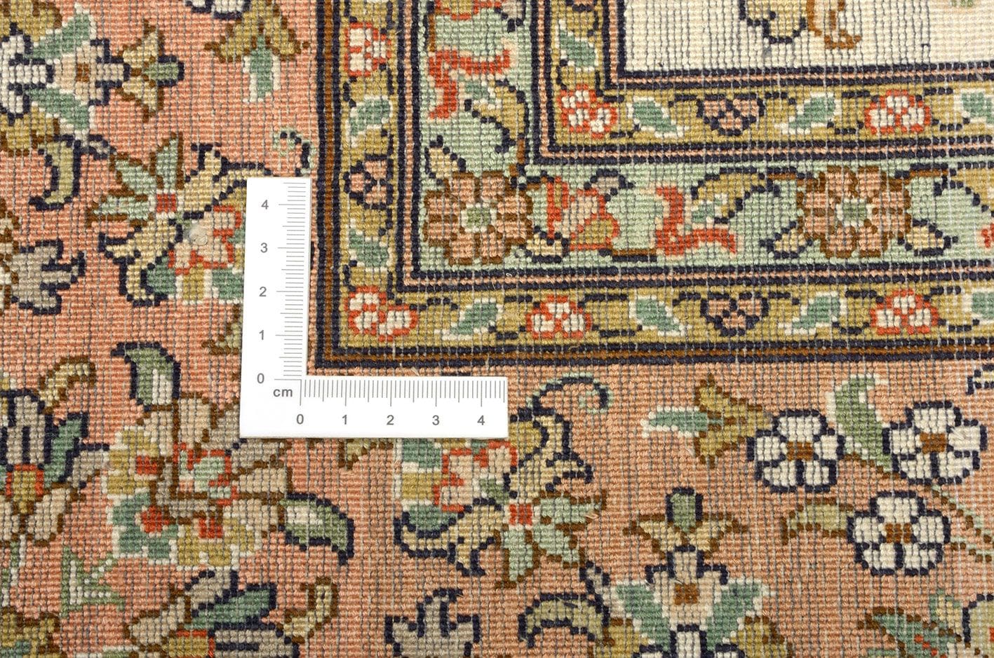 eleganter-kashmirseide-orientteppich-159-x-223cm-handgeknupft-2 Kashmir Orientteppich 159 × 223 cm aus Wolle & Seide, handgeknüpft