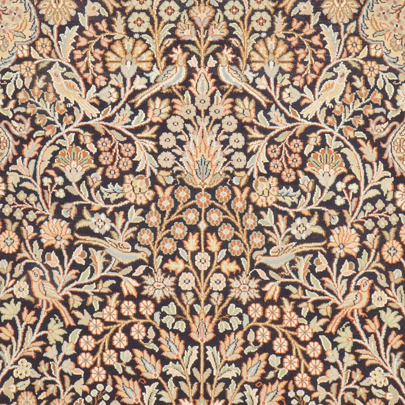 orientteppich-kashmirseide-125-x-188cm-handgeknupft-edles-muster-4 Kashmir Orientteppich 125 × 188 cm aus Seide, handgeknüpft