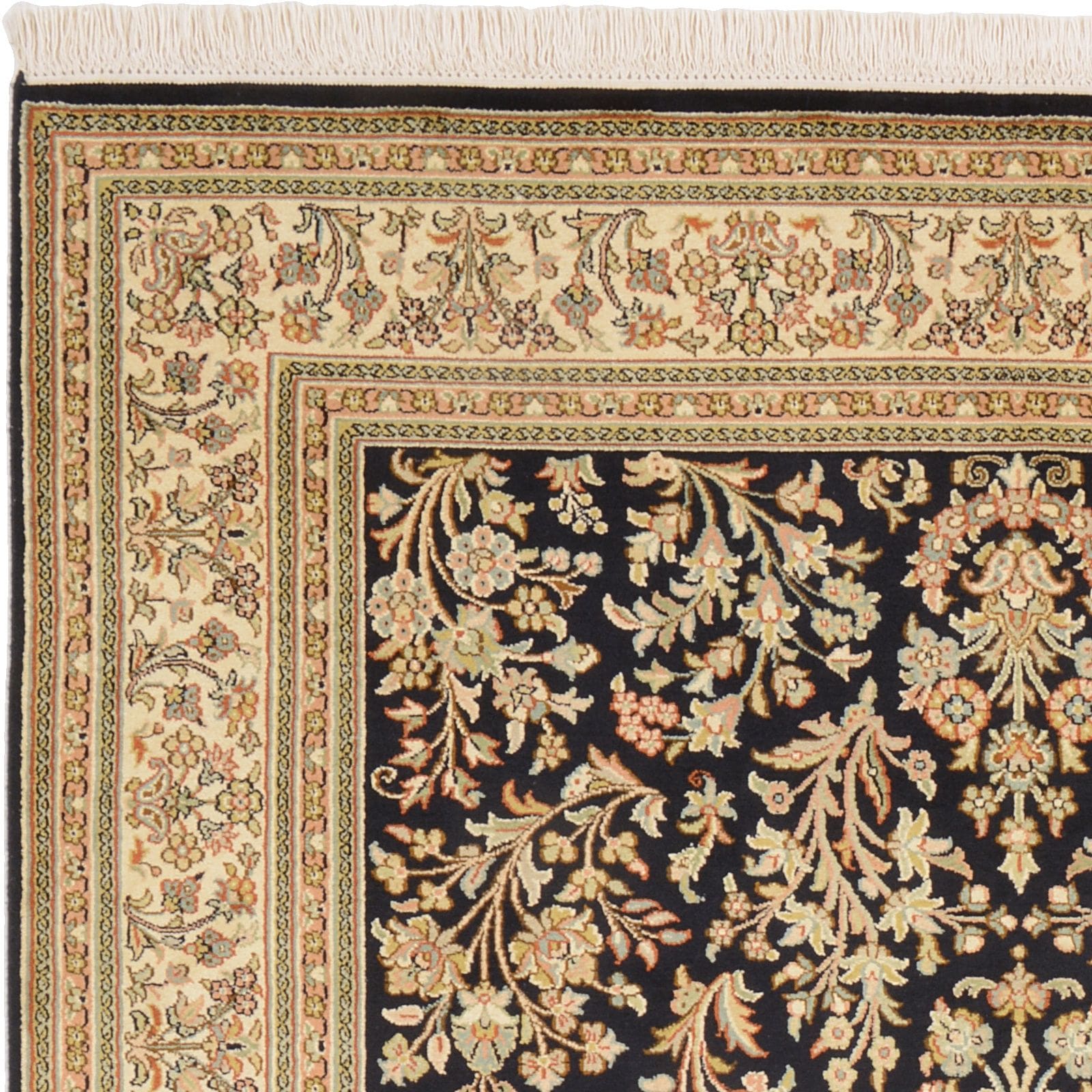 Handgeknüpfter Kashmir Orientteppich 125 × 186 cm