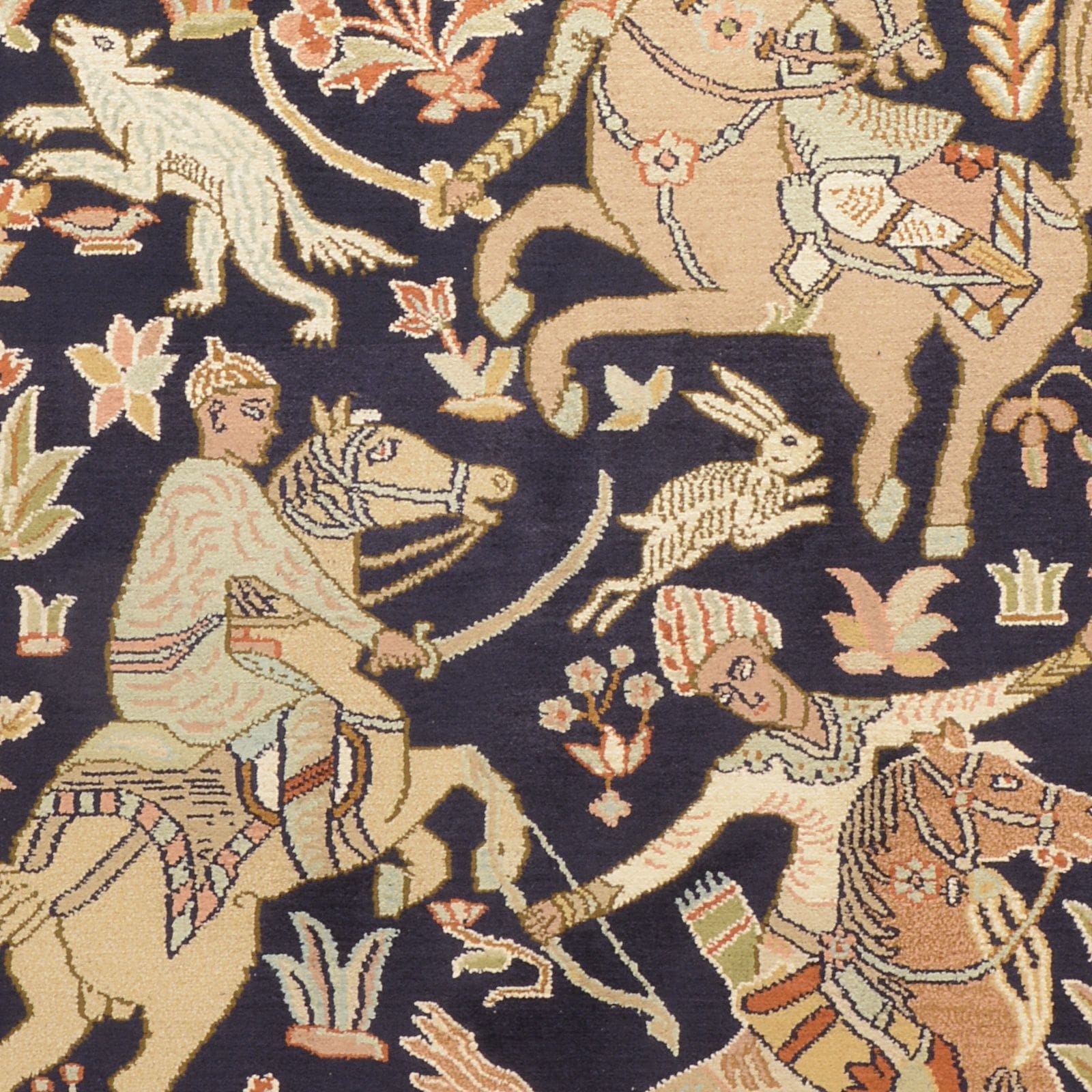 Kashmir Orientteppich aus Indien, 85 × 141 cm