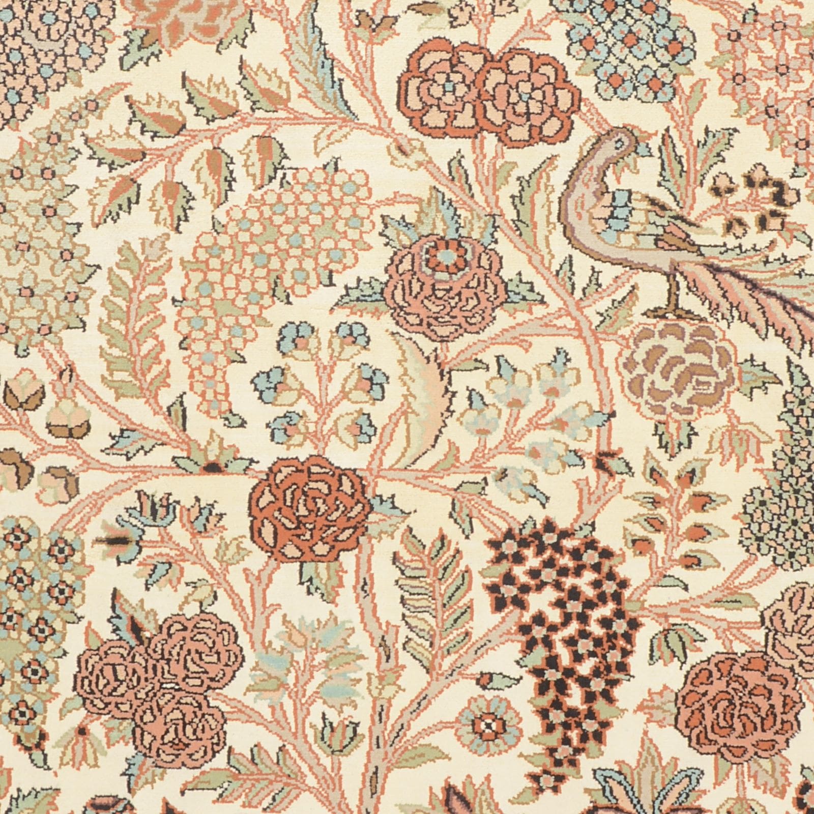 Kashmir Orientteppich aus Indien, 128 × 189 cm