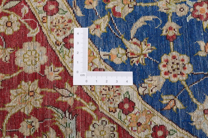 Ghom Perserteppich 130 × 201 cm aus Seide, handgeknüpft