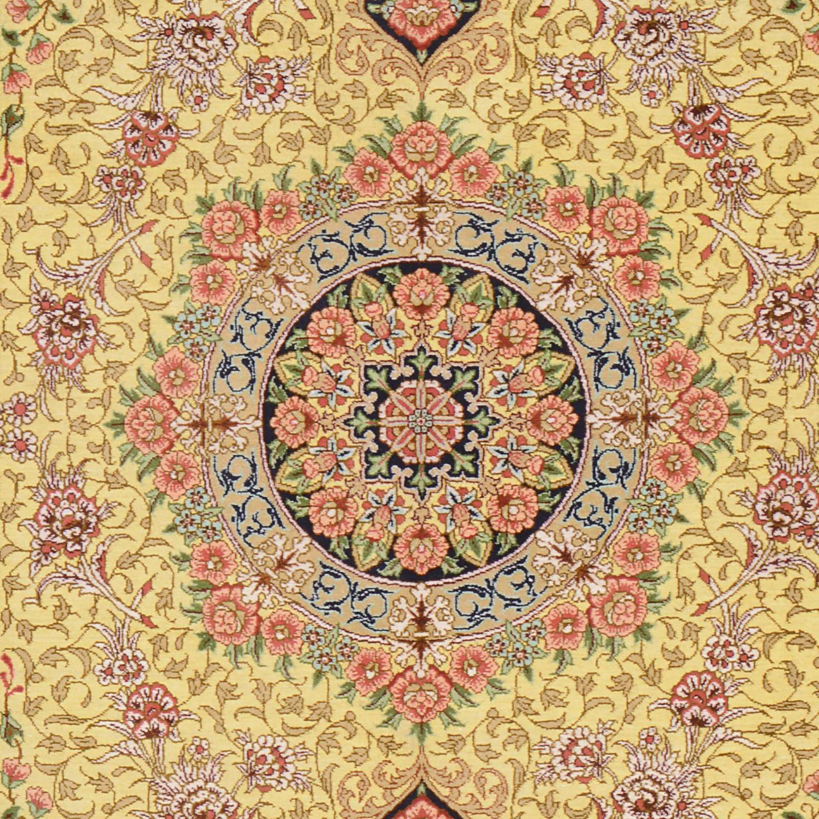 Handgeknüpfter Ghom Perserteppich 83 × 122 cm