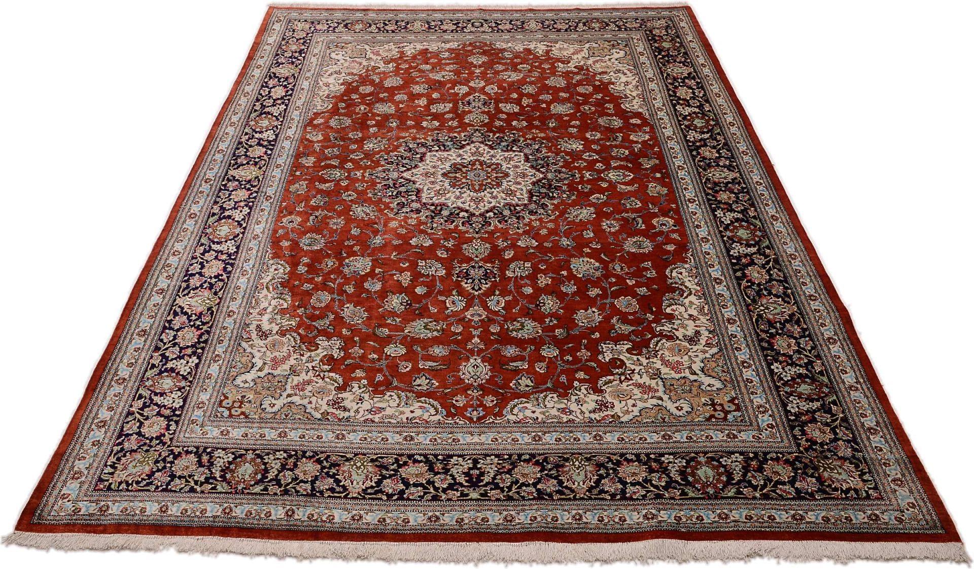Ghom Perserteppich aus Iran, 200 × 301 cm