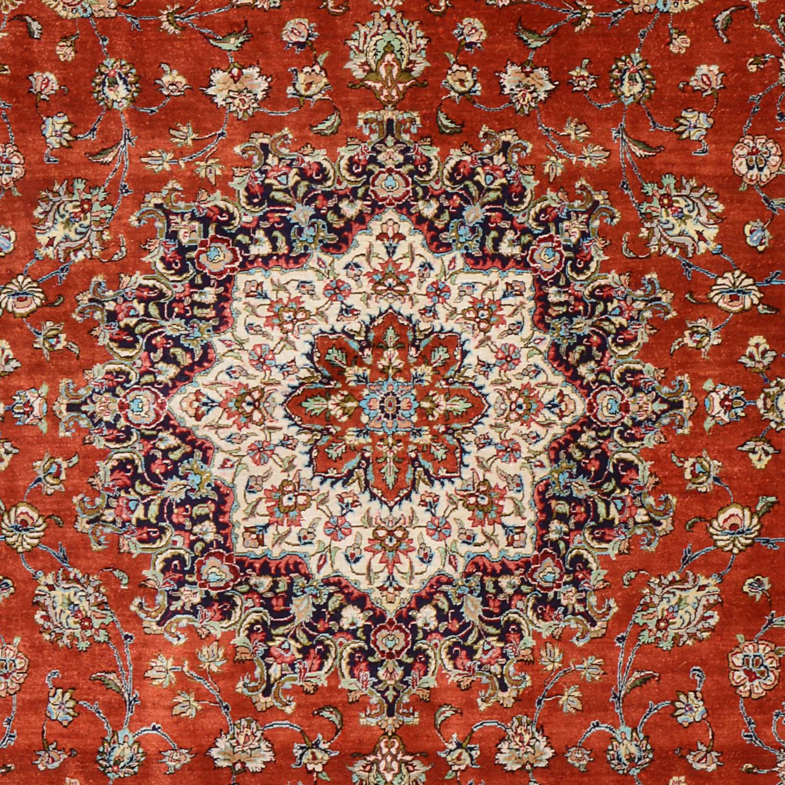 Ghom Perserteppich aus Iran, 200 × 301 cm
