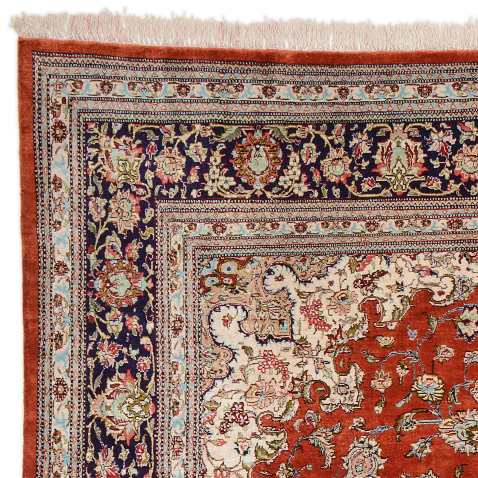 Ghom Perserteppich aus Iran, 200 × 301 cm