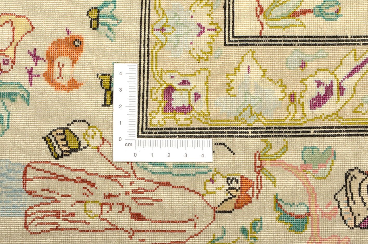 Antiker Ghom Perserteppich aus Iran, 136 × 197 cm