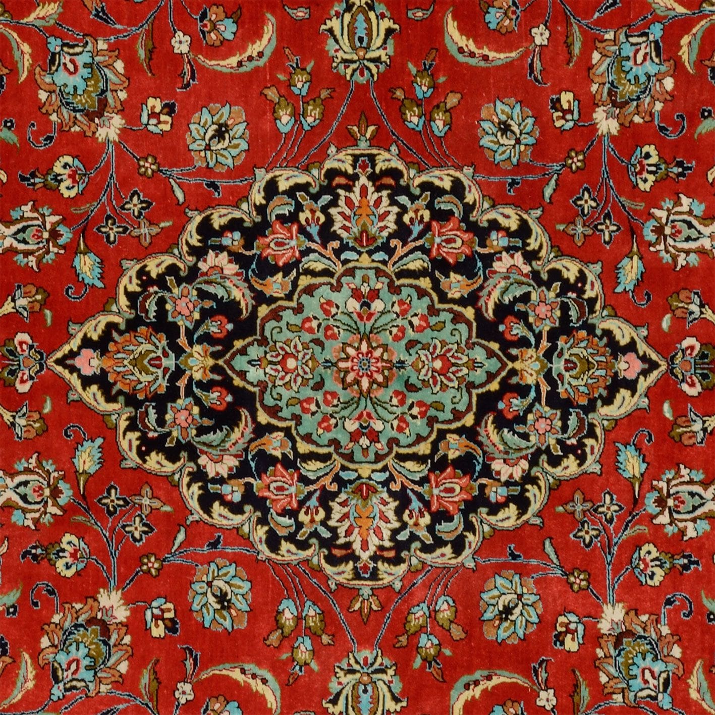 Handgeknüpfter Ghom Perserteppich 139 × 206 cm