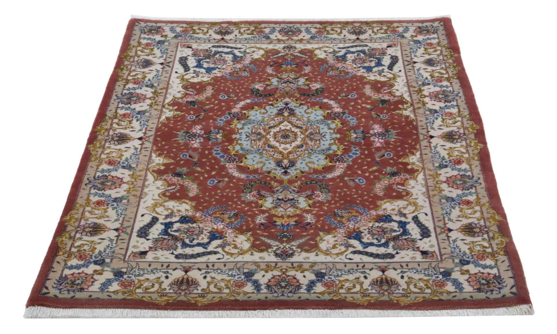 Täbriz Perserteppich aus Iran, 102 × 159 cm
