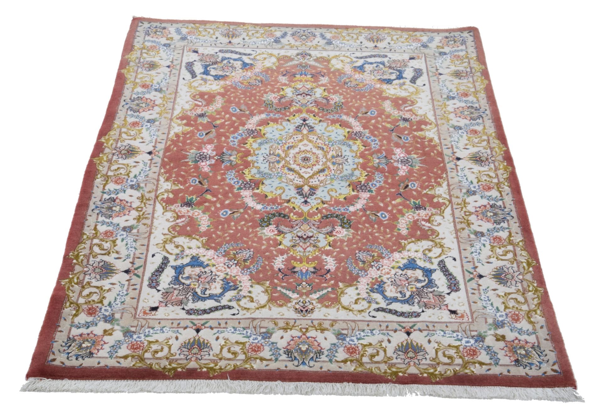 Täbriz Perserteppich aus Iran, 102 × 159 cm
