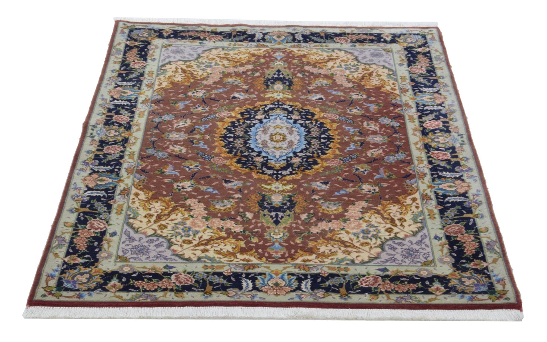 Täbriz Perserteppich aus Iran, 102 × 151 cm