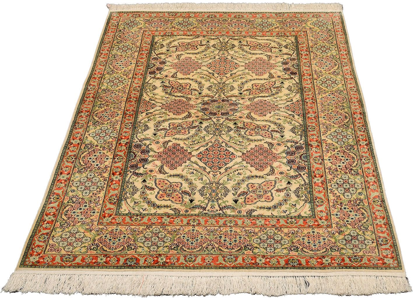 hereke-teppich-125-x-180cm-600000-knoten-seide-handgeknupft-1 Handgeknüpfter Hereke Teppich, 125 × 180 cm, Seide
