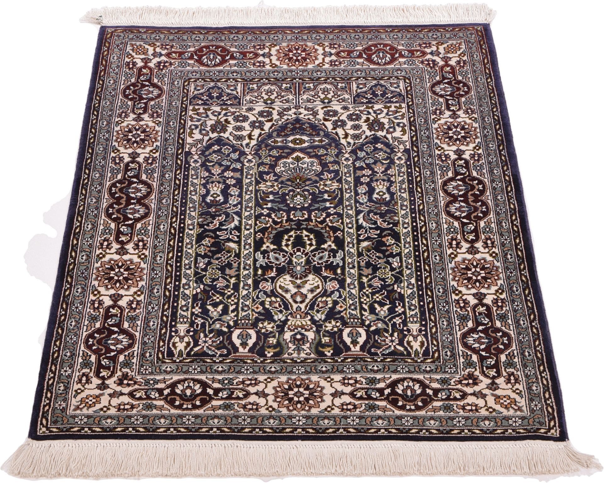 Hereke Teppich 65 × 95 cm aus Seide, handgeknüpft