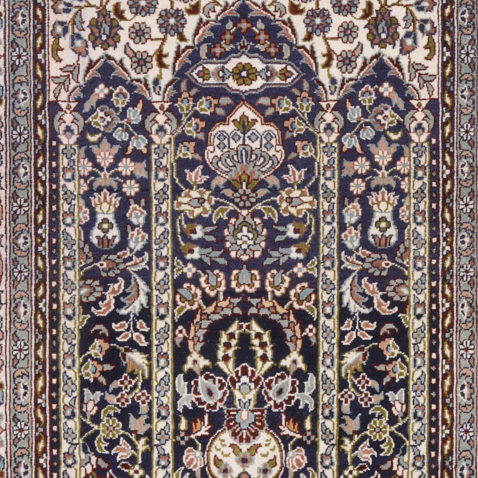 Hereke Teppich 65 × 95 cm aus Seide, handgeknüpft