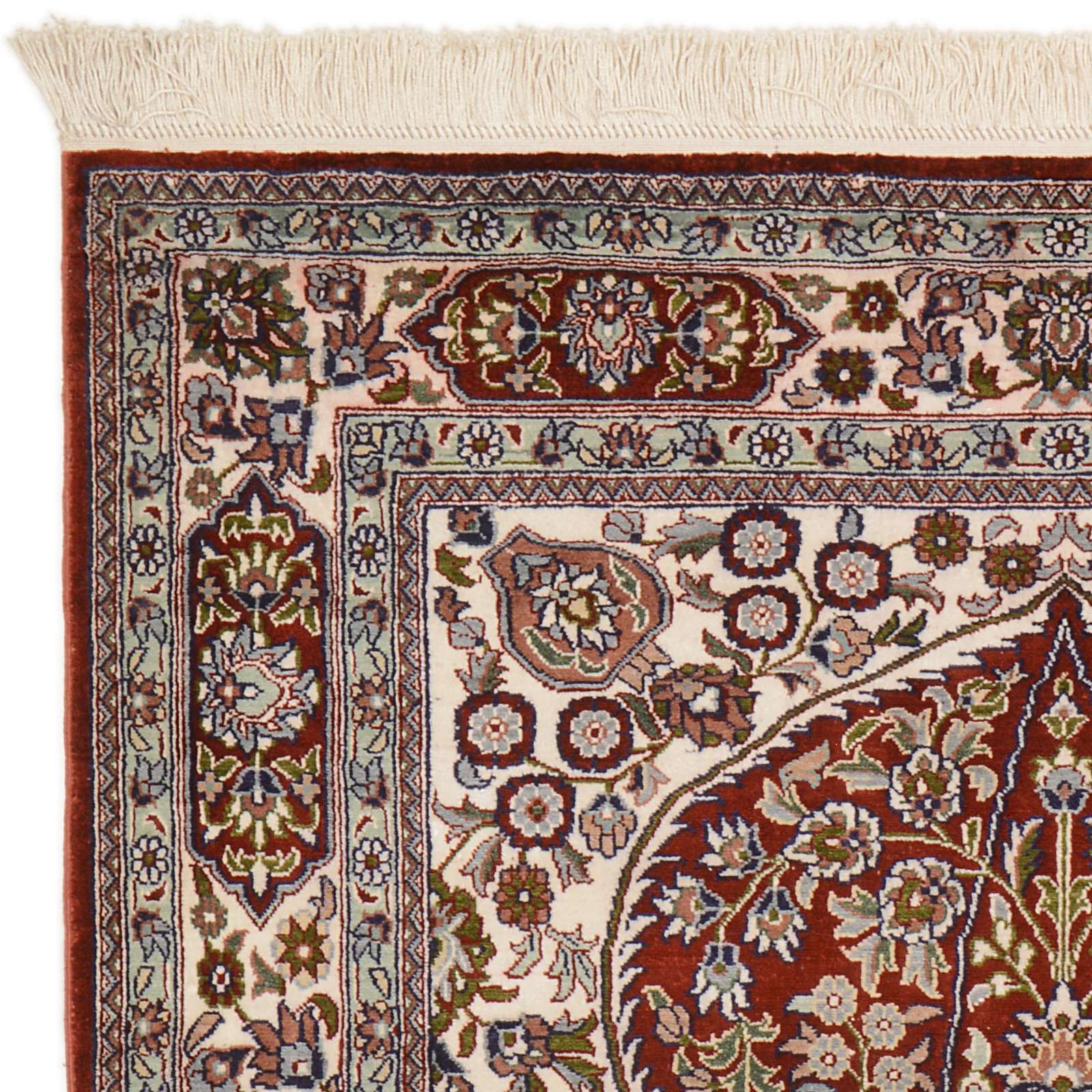 Handgeknüpfter Ghom Teppich 86 × 124 cm