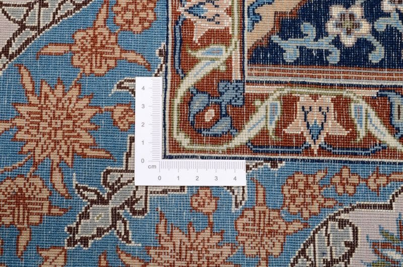 Isfahan Teppich 127 × 184 cm aus Wolle & Seide, handgeknüpft