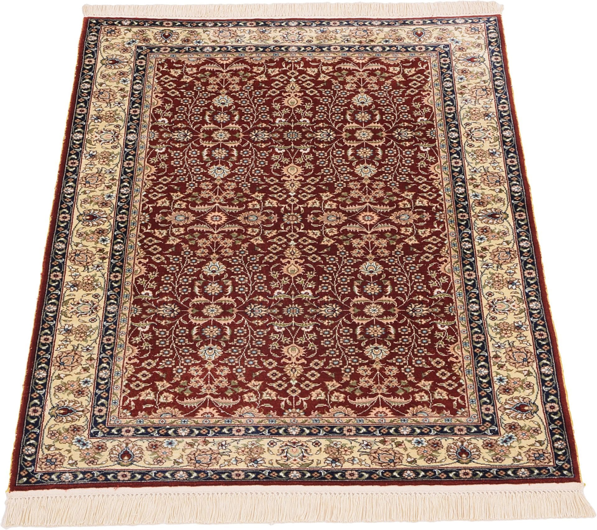 hereke-teppich-80-x-124-cm-3000000-knoten-seide-handgeknupft-1 Handgeknüpfter Hereke Teppich 80 × 124 cm