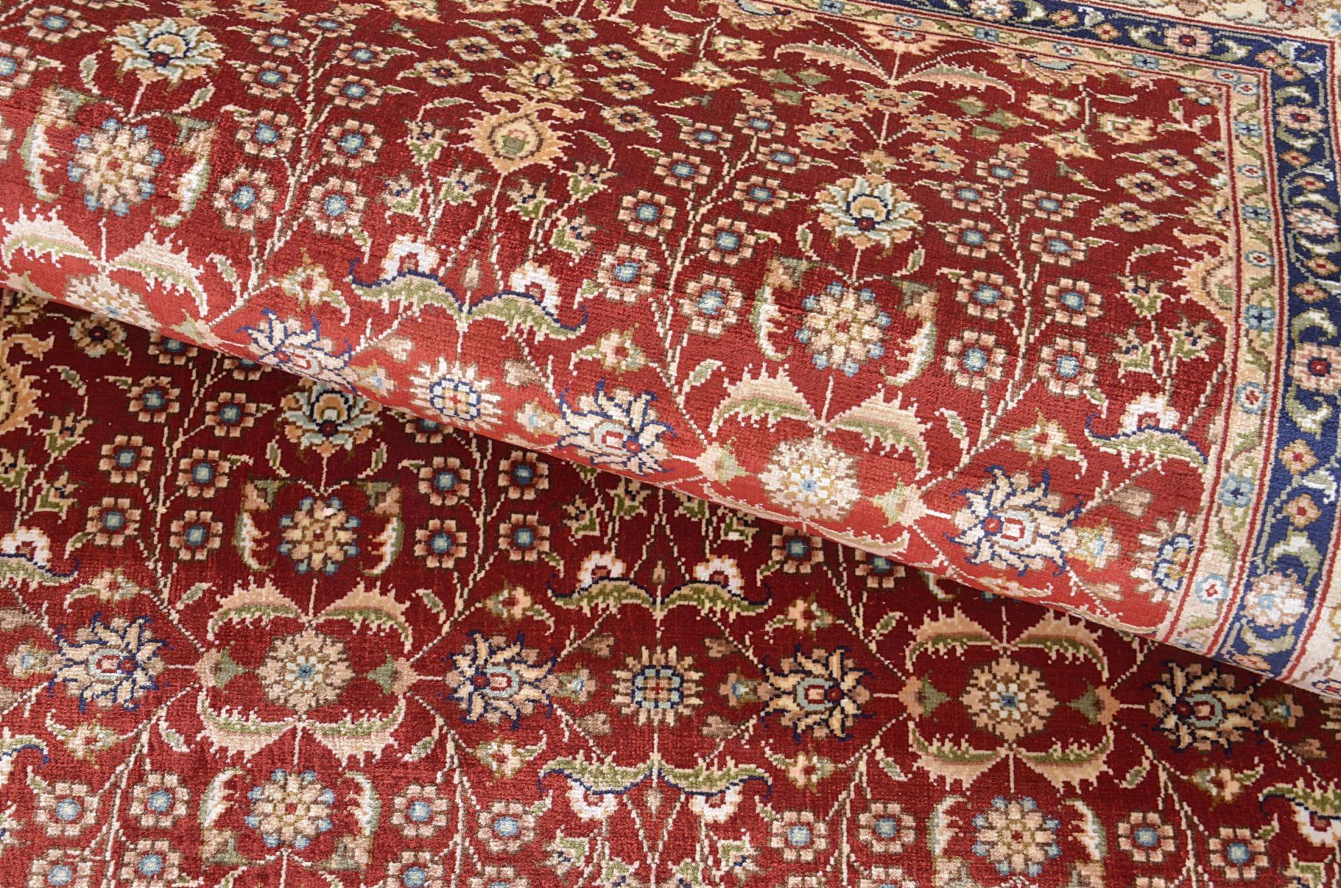 hereke-teppich-80-x-124-cm-3000000-knoten-seide-handgeknupft-4 Handgeknüpfter Hereke Teppich 80 × 124 cm