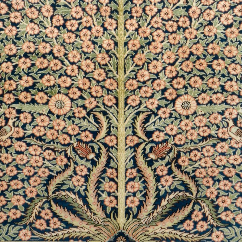 Handgeknüpfter Hereke Teppich, 130 × 191 cm, Seide