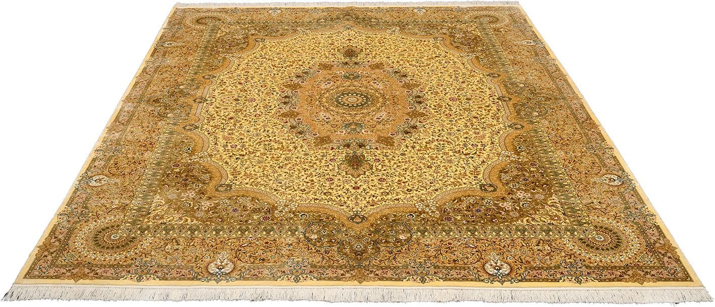 Hereke Teppich 250 × 311 cm aus Seide, handgeknüpft