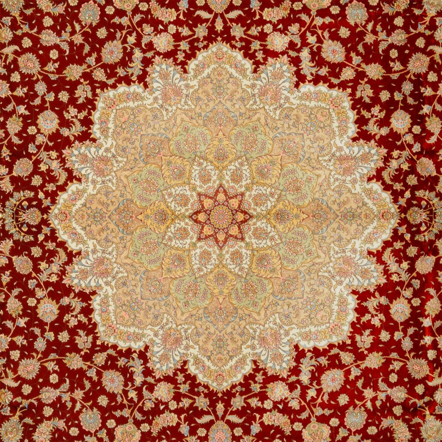 Handgeknüpfter Ghom Teppich 277 × 371 cm
