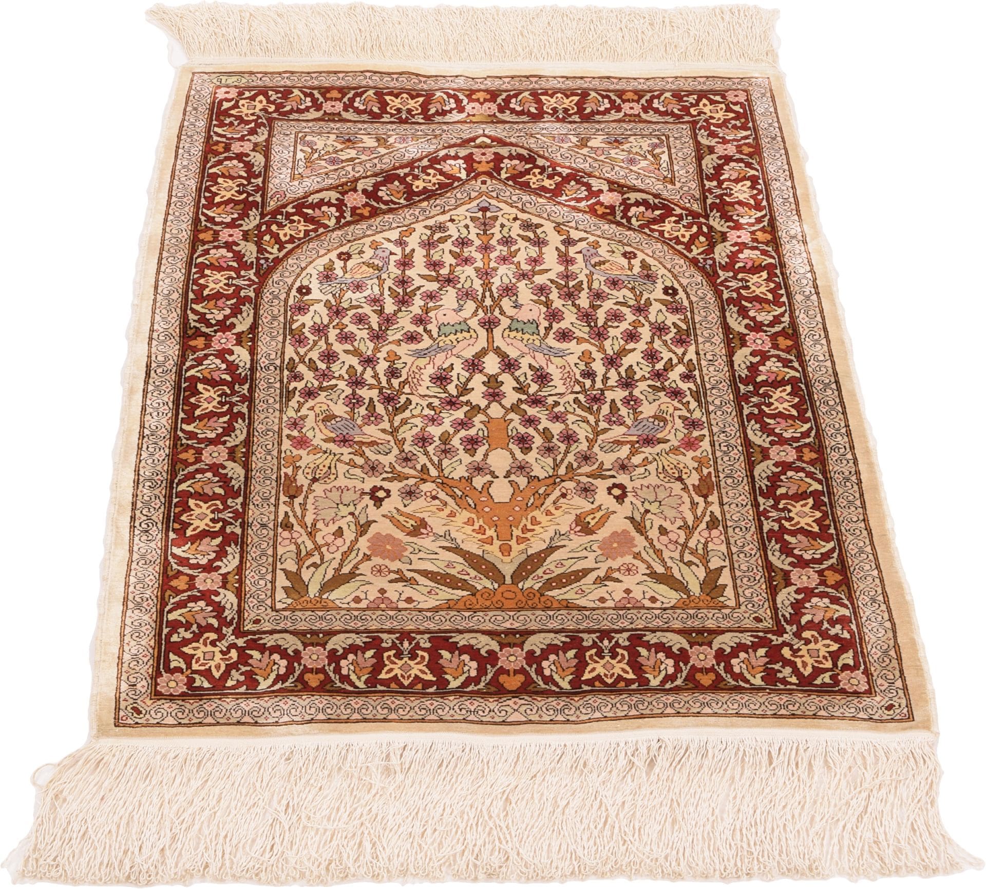 Handgeknüpfter Hereke Orientteppich 61 × 91 cm