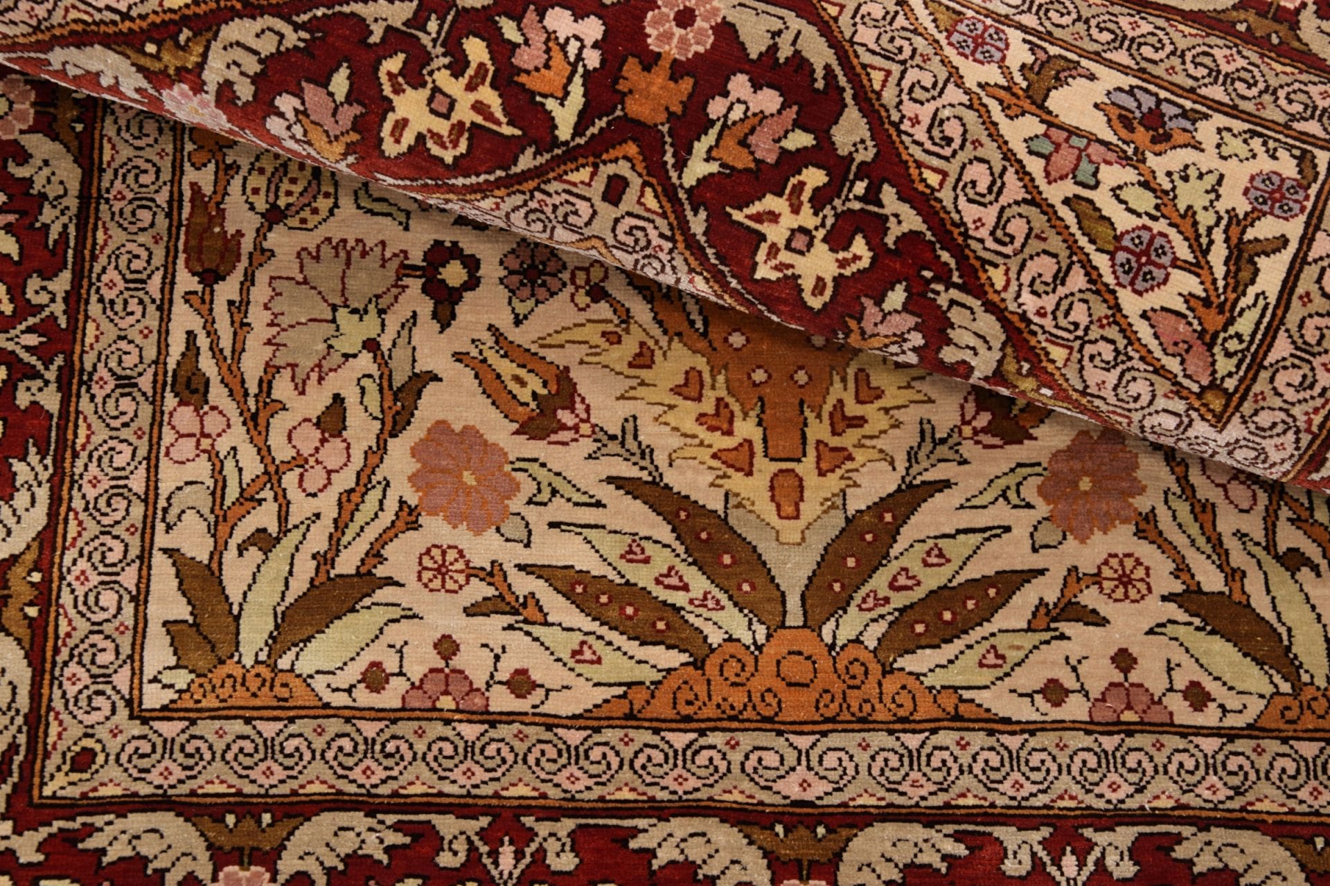 Handgeknüpfter Hereke Orientteppich 61 × 91 cm