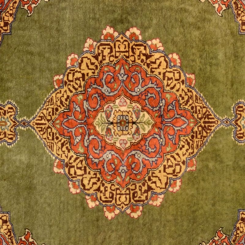 Kayseri Orientteppich 128 × 176 cm aus Seide, handgeknüpft
