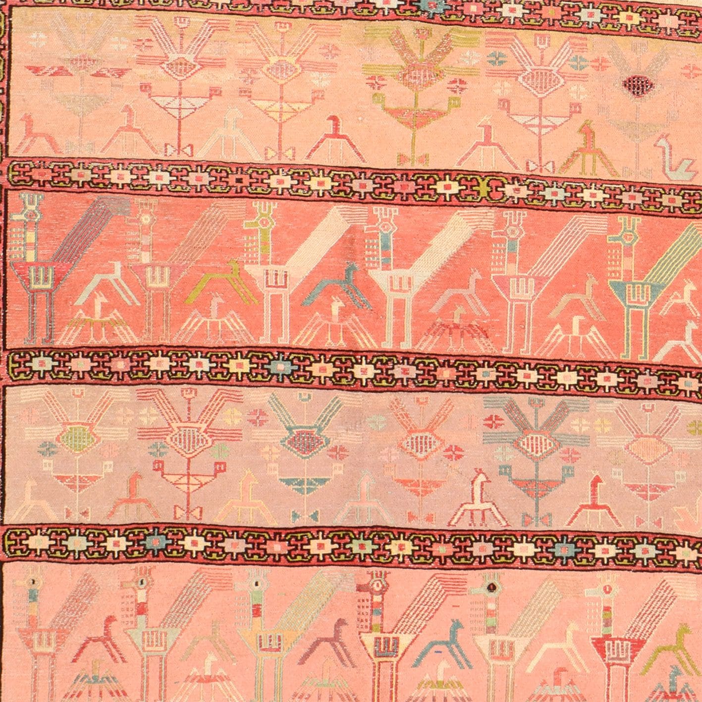 Handgewebter Kelim, 128 × 189 cm, Wolle