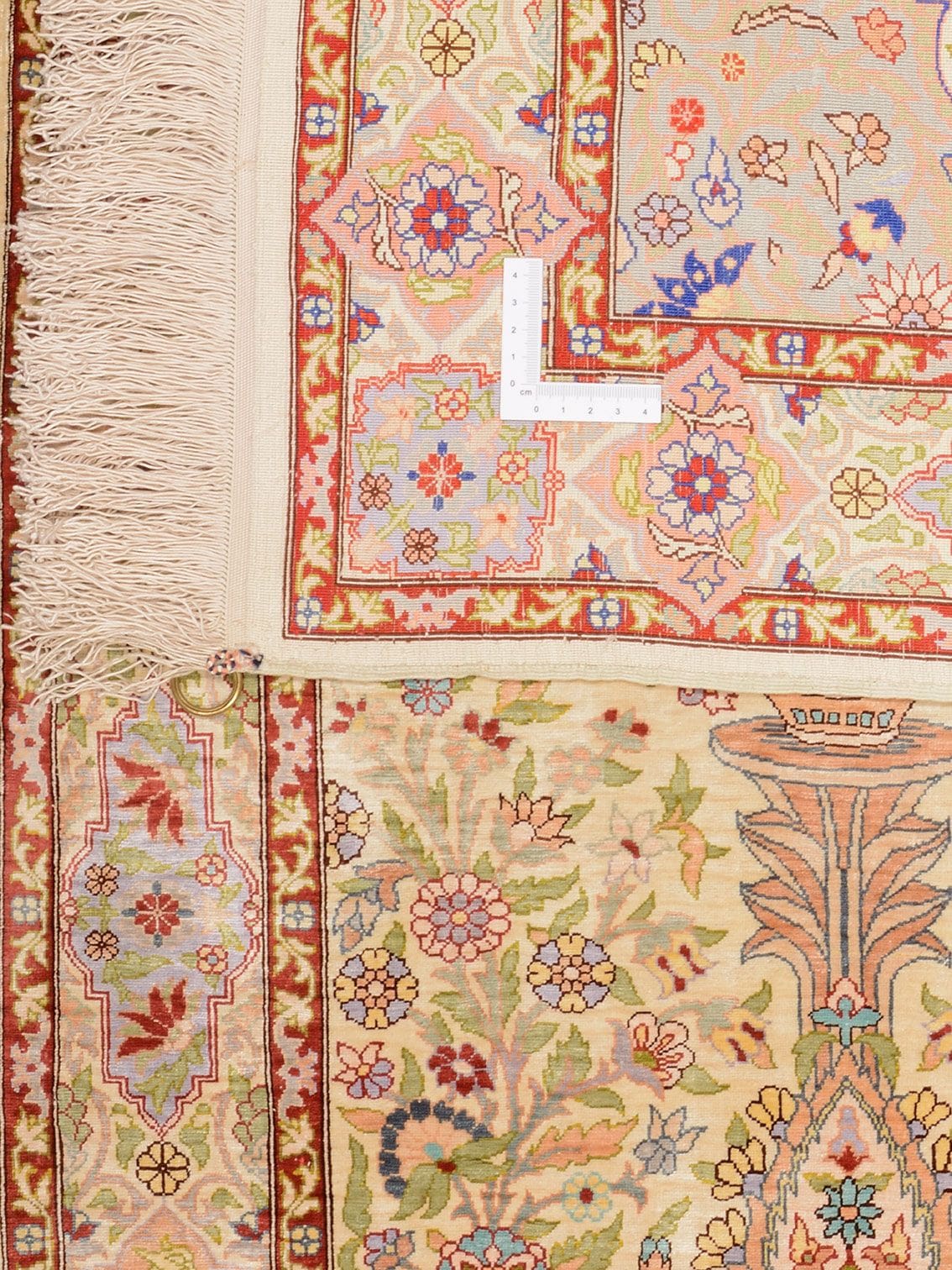 Handgeknüpfter Hereke Orientteppich, 68 × 96 cm, Seide