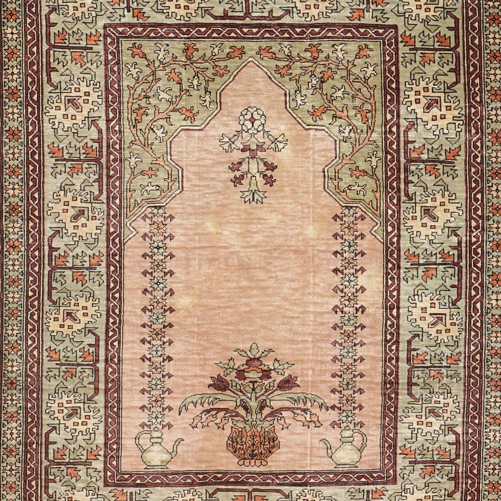 Hereke Orientteppich aus Türkei, 54 × 68 cm