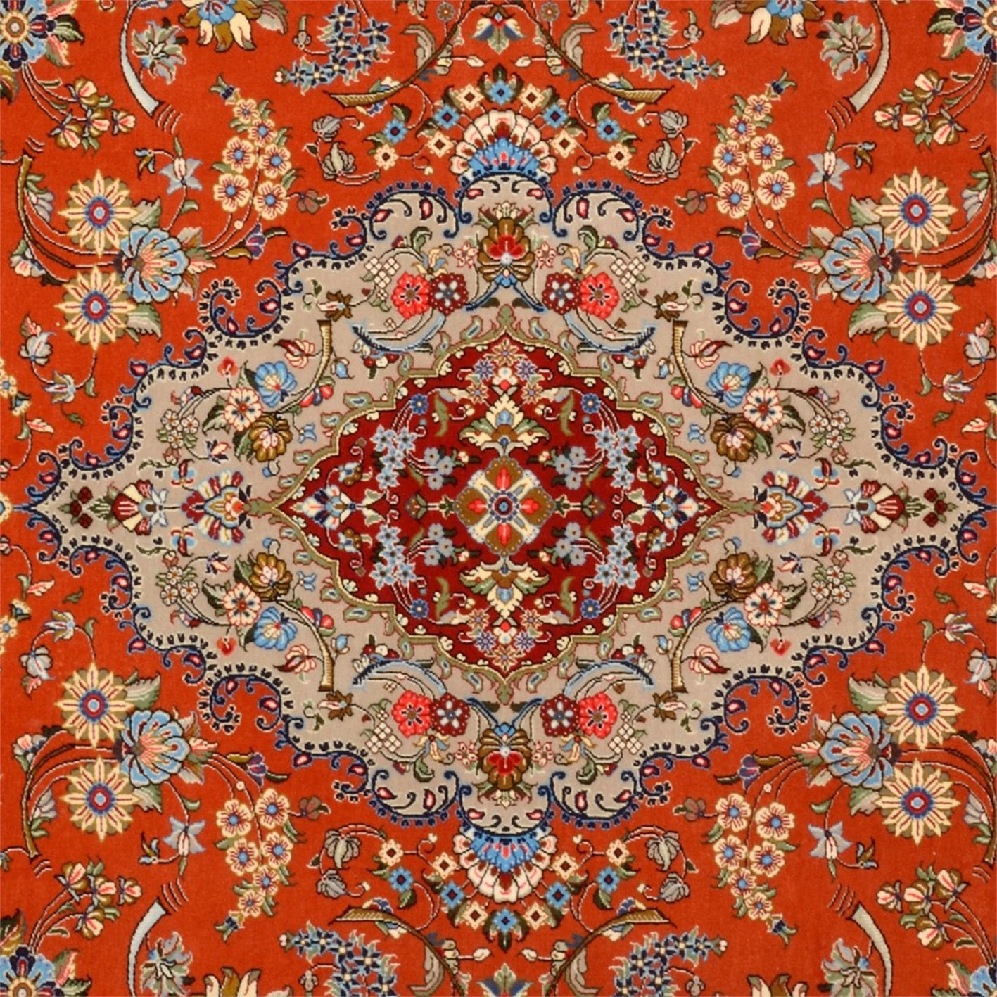 Handgeknüpfter Ghom Perserteppich 252 × 338 cm