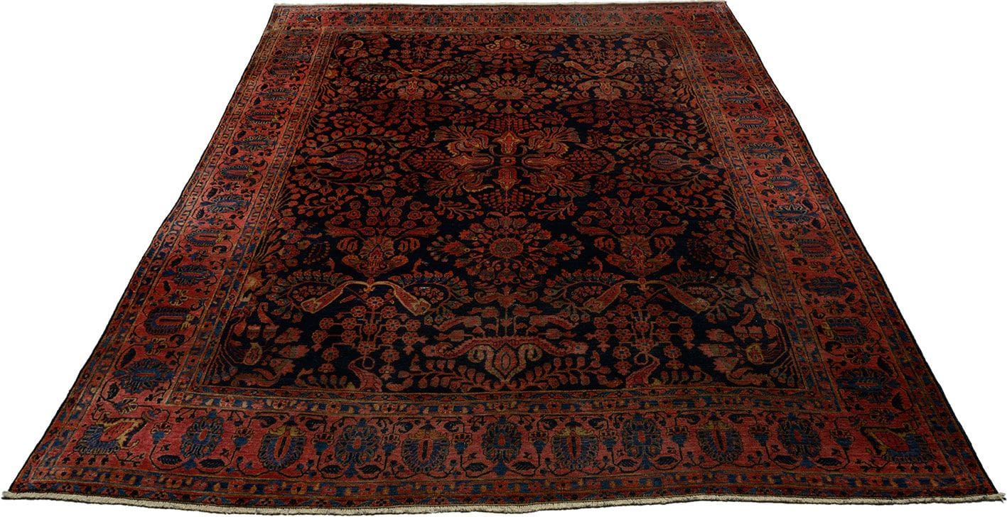 Sarough Farahan Perserteppich antik, 267 × 344 cm, Wolle