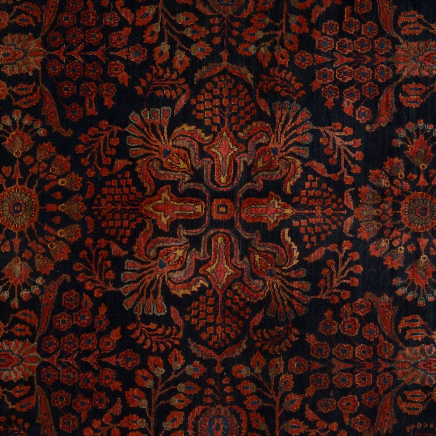 Sarough Farahan Perserteppich antik, 267 × 344 cm, Wolle