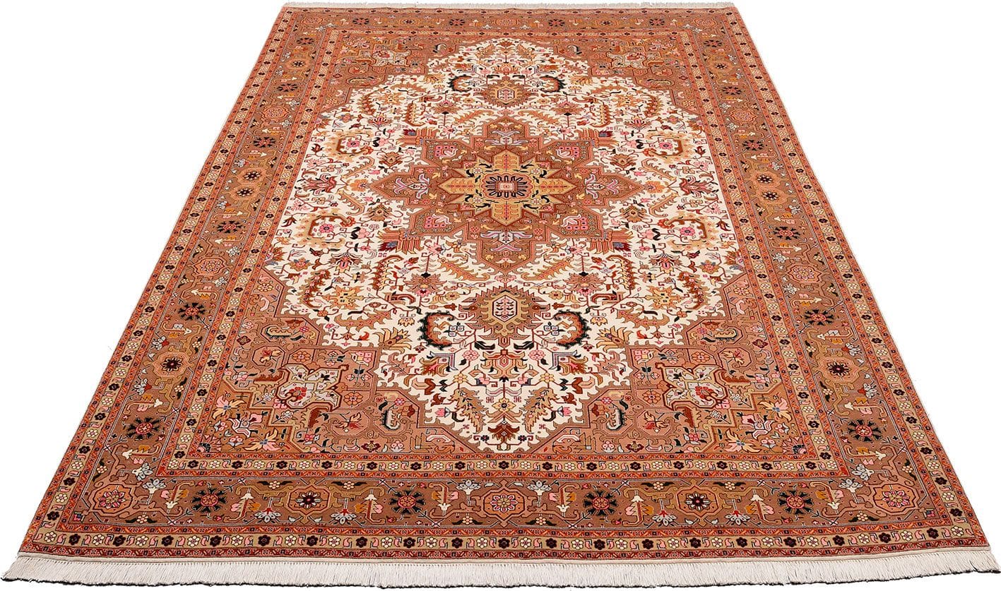 Handgeknüpfter Täbriz Perserteppich 212 × 313 cm