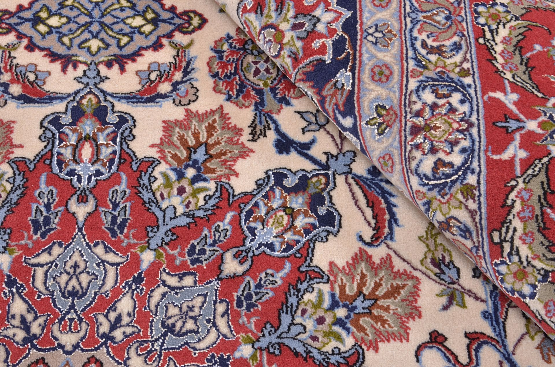Handgeknüpfter Isfahan Perserteppich 214 × 305 cm