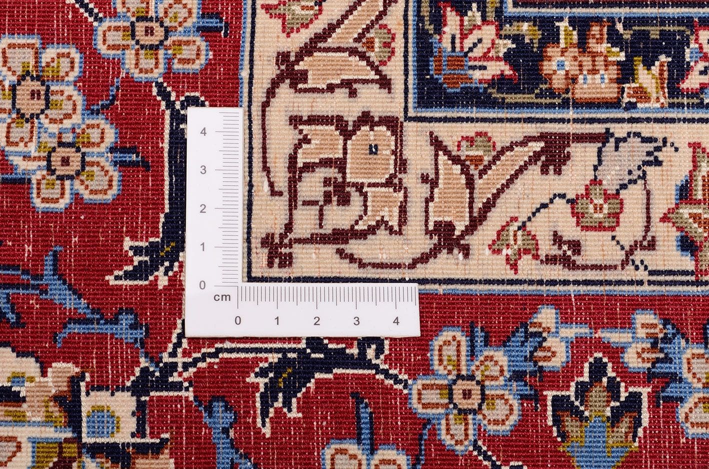 Isfahan Perserteppich 206 × 294 cm aus Wolle & Seide, handgeknüpft