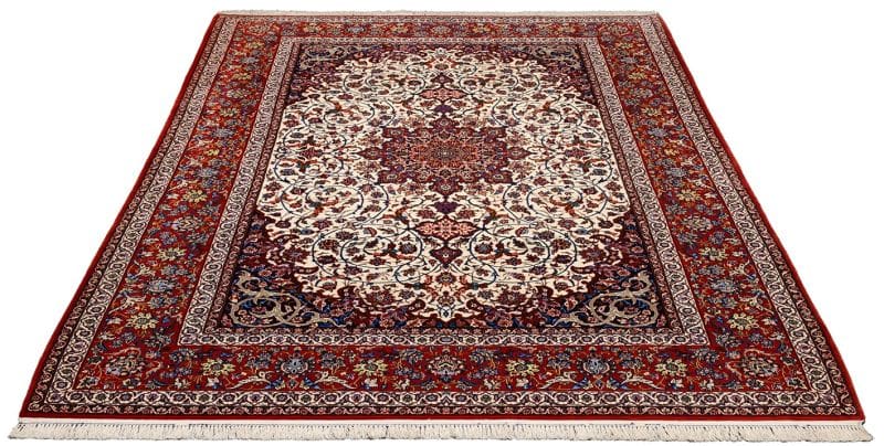 Isfahan Perserteppich aus Iran, 202 × 307 cm