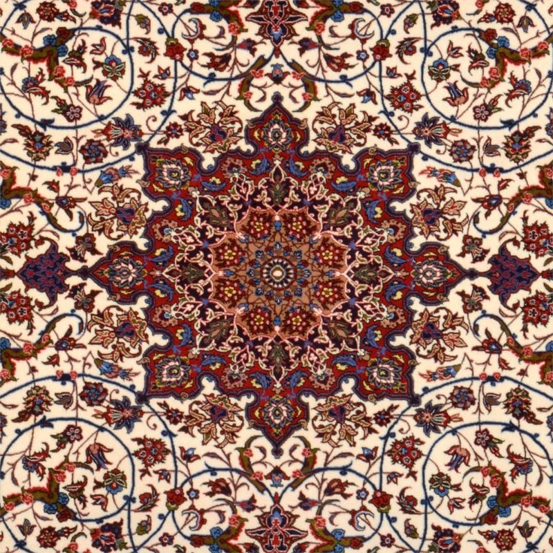 Isfahan Perserteppich aus Iran, 202 × 307 cm