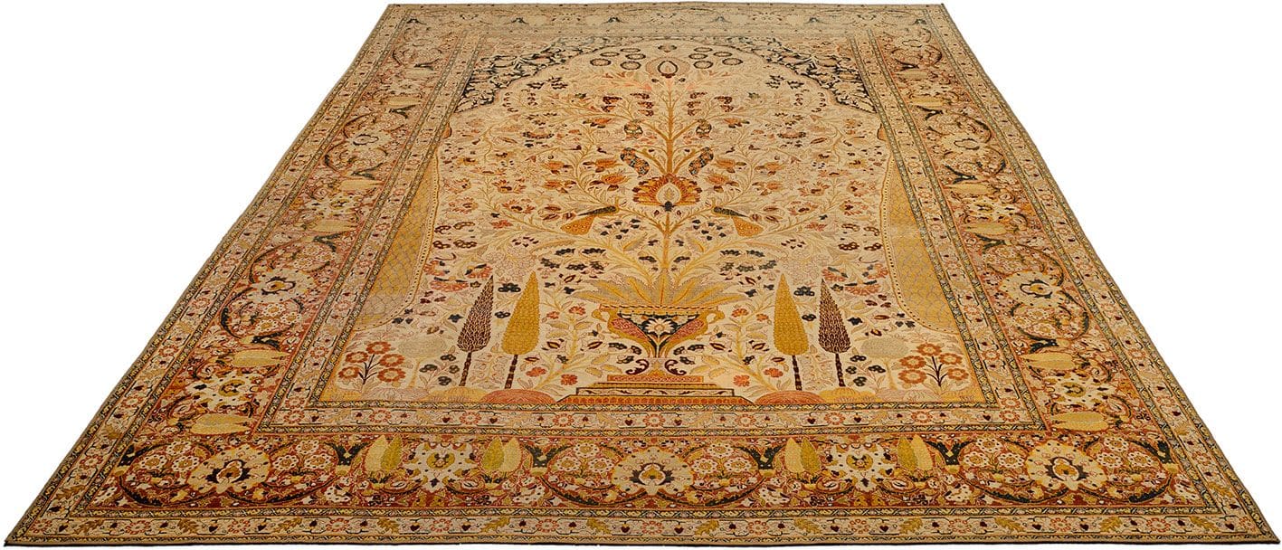 Täbriz Perserteppich aus Iran, 284 × 411 cm