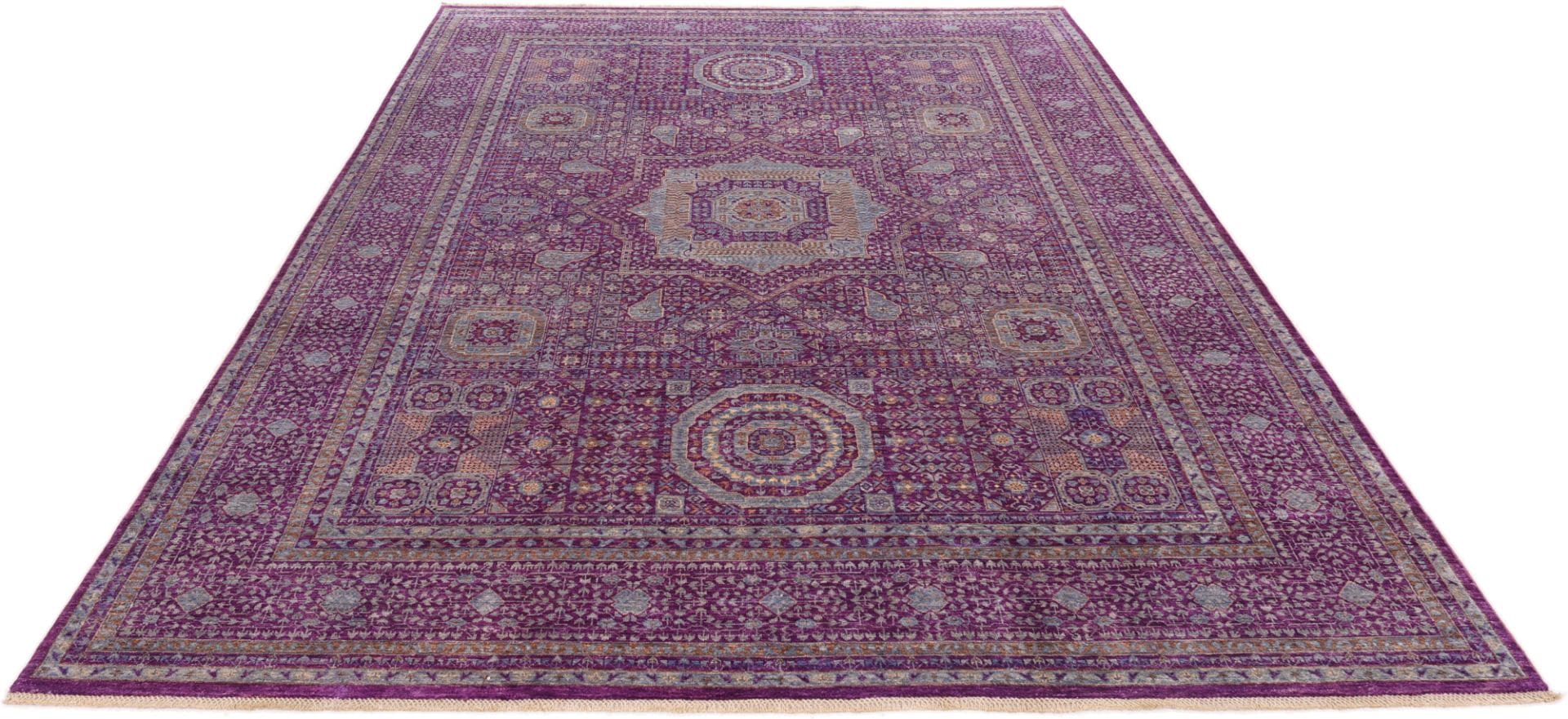 Handgeknüpfter Mamluk Orientteppich, 256 × 355 cm, Wolle